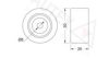 AUTEX 651302 Deflection/Guide Pulley, v-ribbed belt